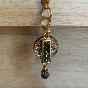 Handmade keychains/charm accessories with beach glass and shells